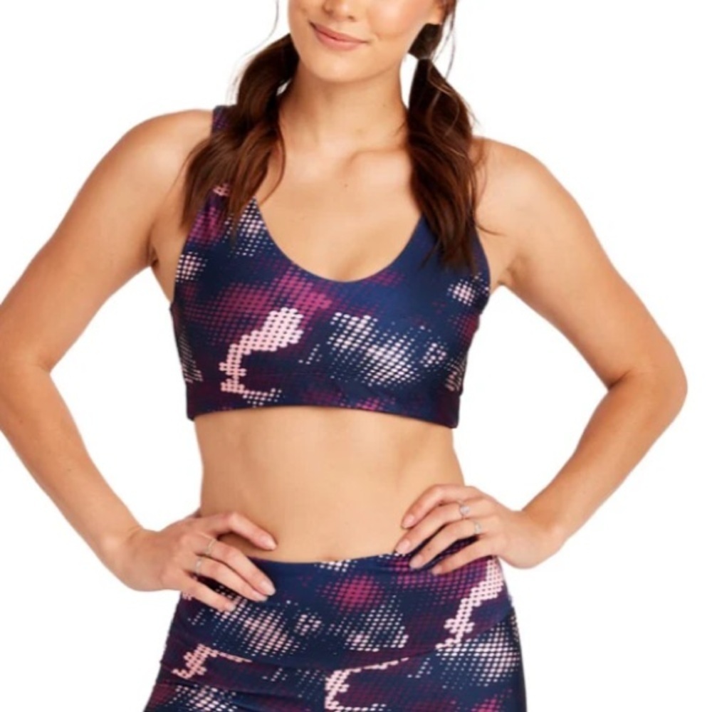 NWOT Goldsheep Neon Blue Star Bra sz S